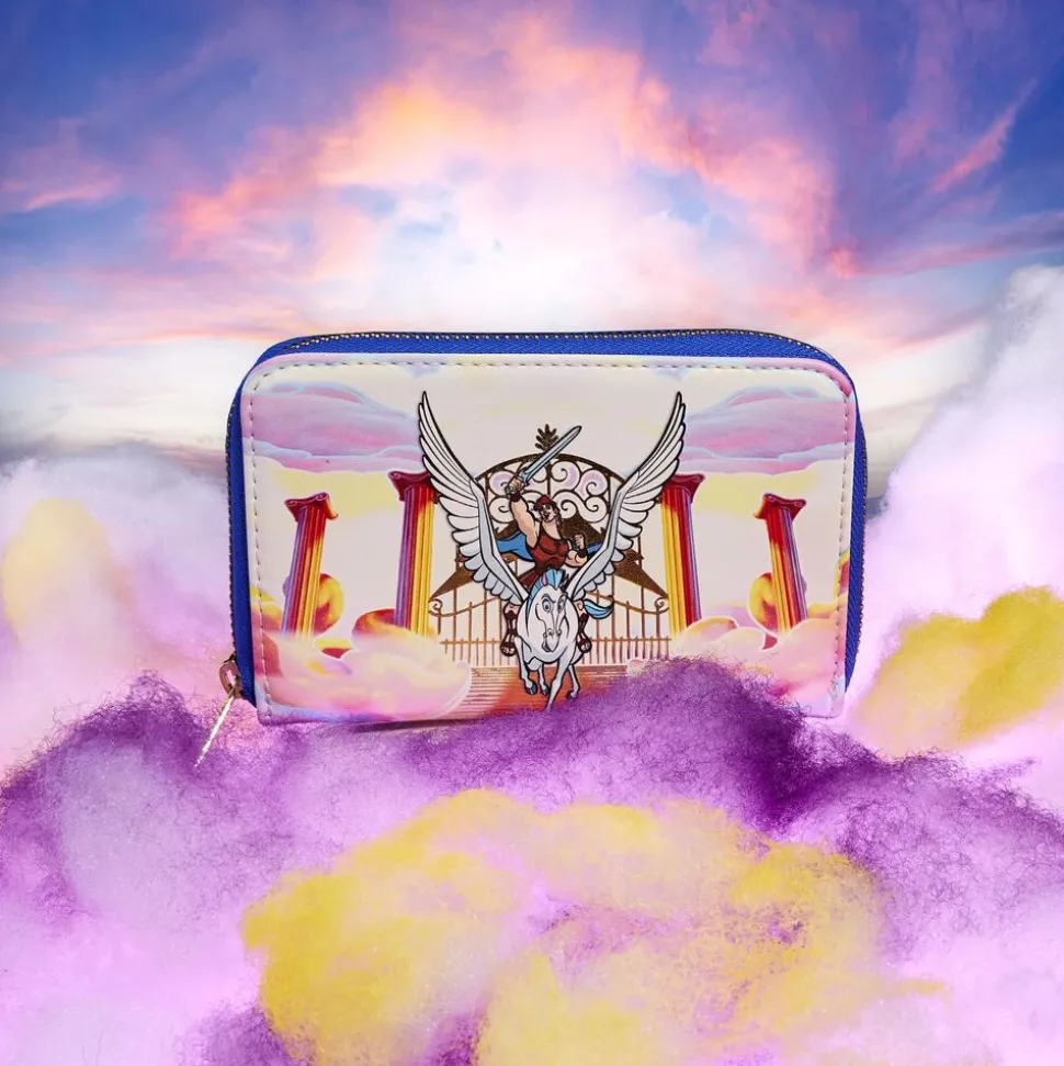 Disney Wallets<Hercules Mount Olympus Golden Gates Zip Around Wallet