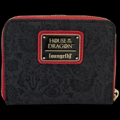 House of the Dragon Wallets< All-Over Print House Targaryen Sigil Zip Around Wallet