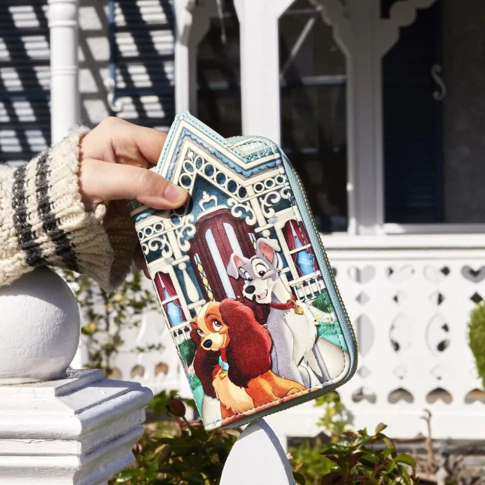 Disney Wallets<Lady And The Tramp Portrait House Zip Around Wallet