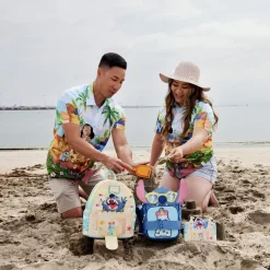 Unisex Disney Tops<Lilo & Stitch Beach Scene Unisex Camp Shirt