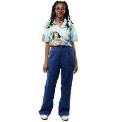 Unisex Disney Tops<Lilo & Stitch Beach Scene Unisex Camp Shirt