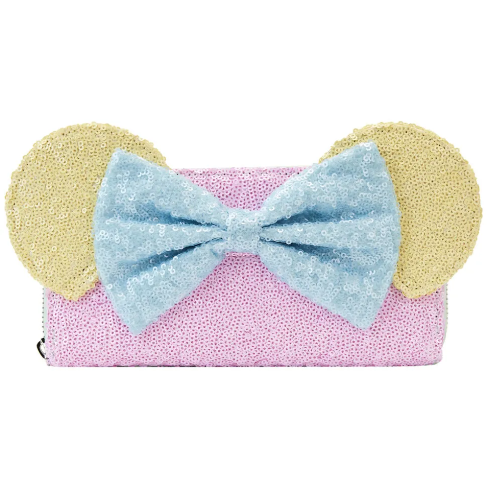 Disney Wallets<Limited Edition Exclusive - Minnie Mouse Pastel Sequin Zip Around Wallet