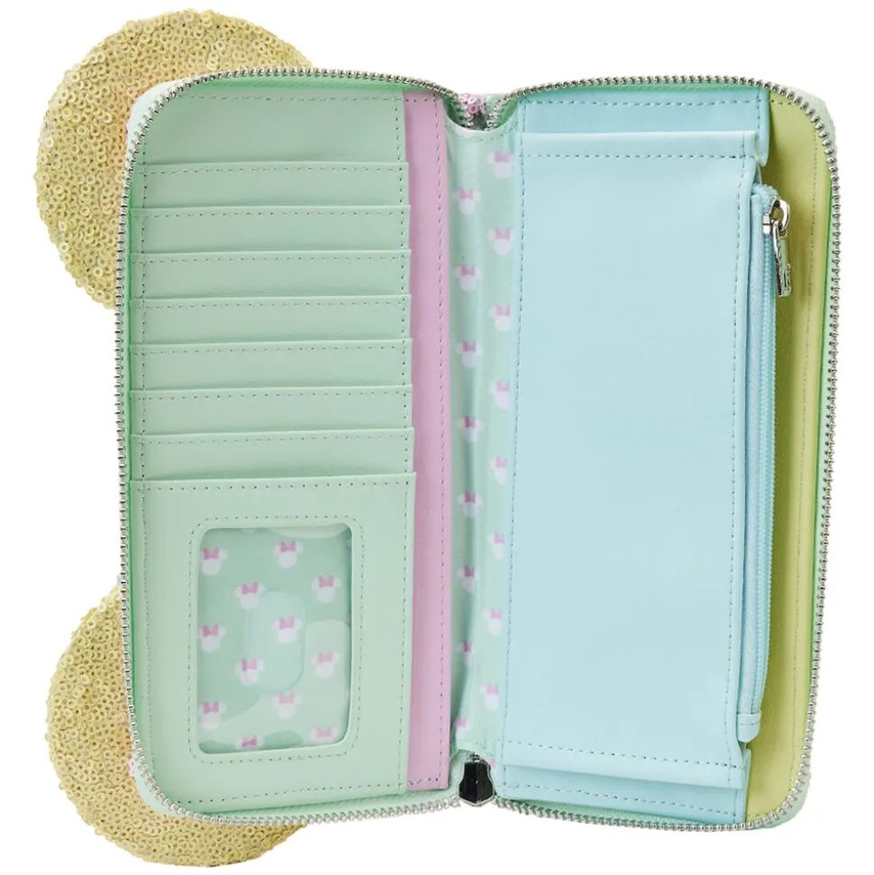 Disney Wallets<Limited Edition Exclusive - Minnie Mouse Pastel Sequin Zip Around Wallet
