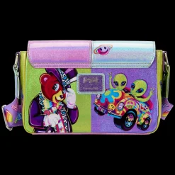 Lisa Frank Crossbody Bags< Holographic Glitter Color Block Crossbody Bag