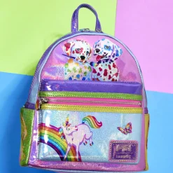 Lisa Frank Mini Backpacks< Holographic Glitter Color Block Mini Backpack