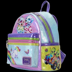 Lisa Frank Mini Backpacks< Holographic Glitter Color Block Mini Backpack
