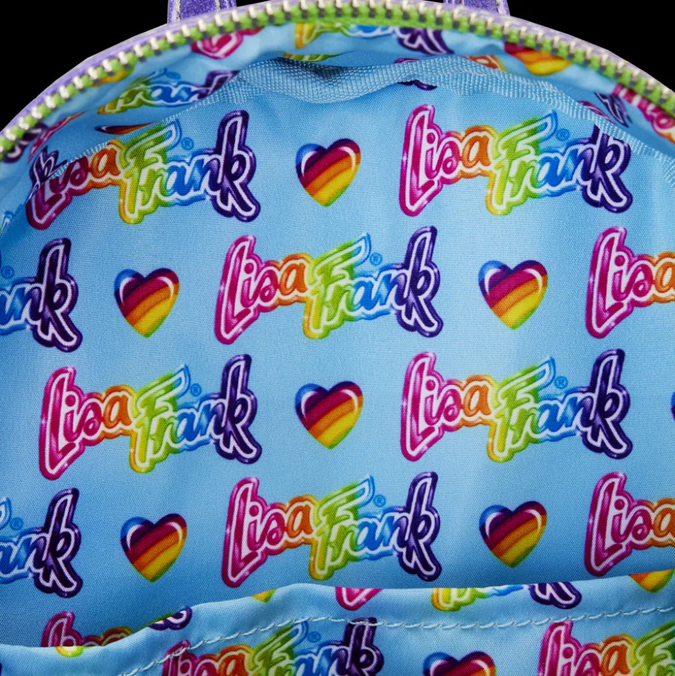 Lisa Frank Mini Backpacks< Holographic Glitter Color Block Mini Backpack