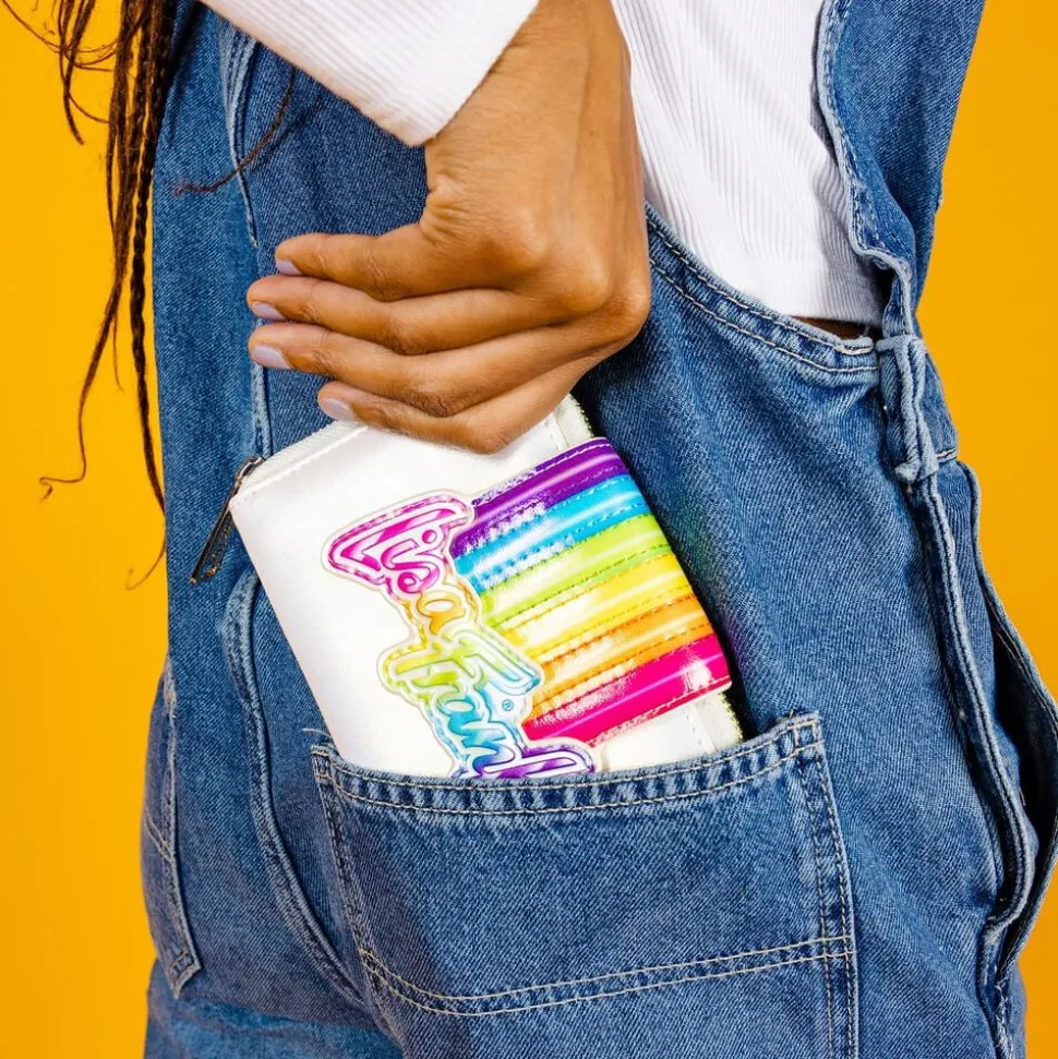 Lisa Frank Wallets< Rainbow Logo Zip Around Wallet