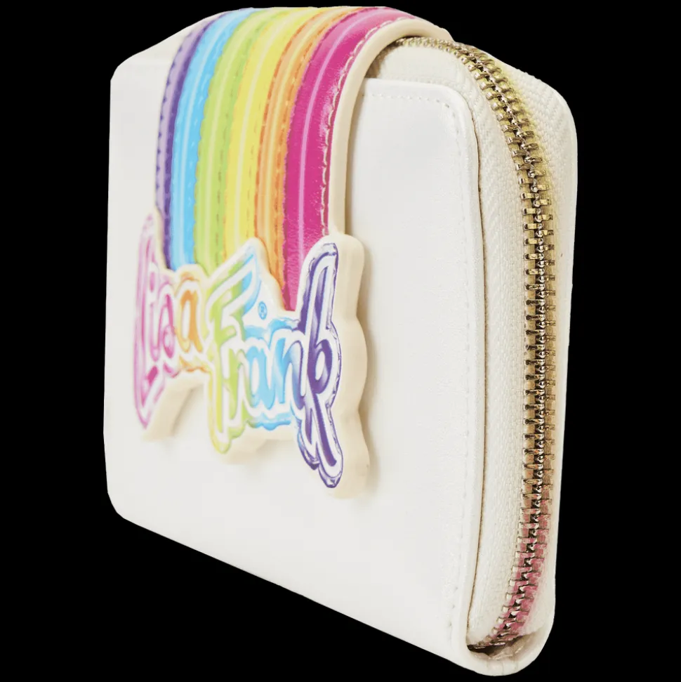 Lisa Frank Wallets< Rainbow Logo Zip Around Wallet