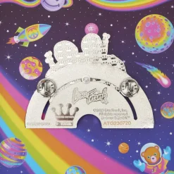 Lisa Frank Enamel Pins< Zoomer & Zorbit Rainbow 3" Collector Box Sliding Pin