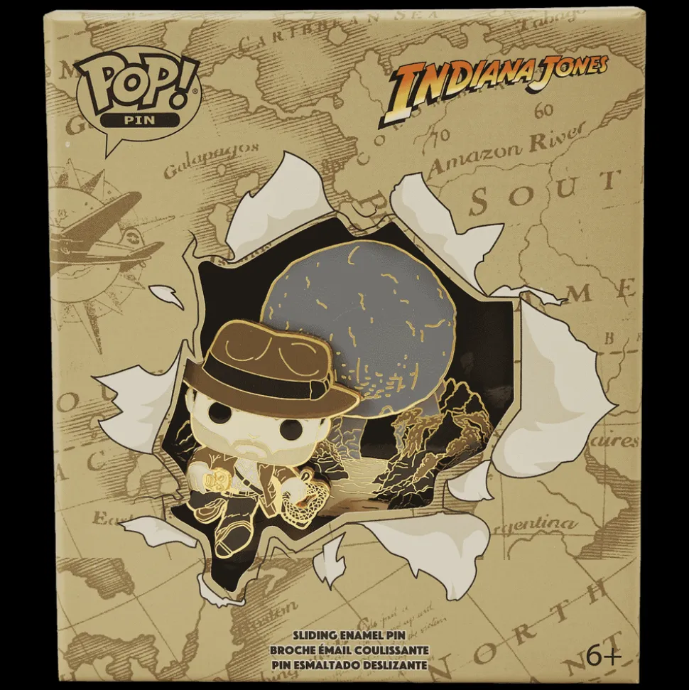 Indiana Jones Enamel Pins<Loungefly Pop! Raiders Of The Lost Ark Sliding Pin