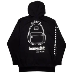 Unisex Loungefly Tops< 25Th Anniversary Logo Black Unisex Hoodie