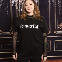 Unisex Loungefly Tops< 25Th Anniversary Logo Black Unisex Tee
