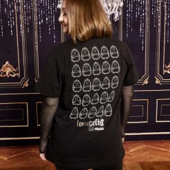 Unisex Loungefly Tops< 25Th Anniversary Logo Black Unisex Tee