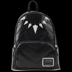 Marvel Mini Backpacks< Metallic Black Panther Cosplay Mini Backpack