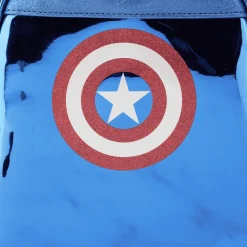 Marvel Mini Backpacks< Metallic Captain America Cosplay Mini Backpack
