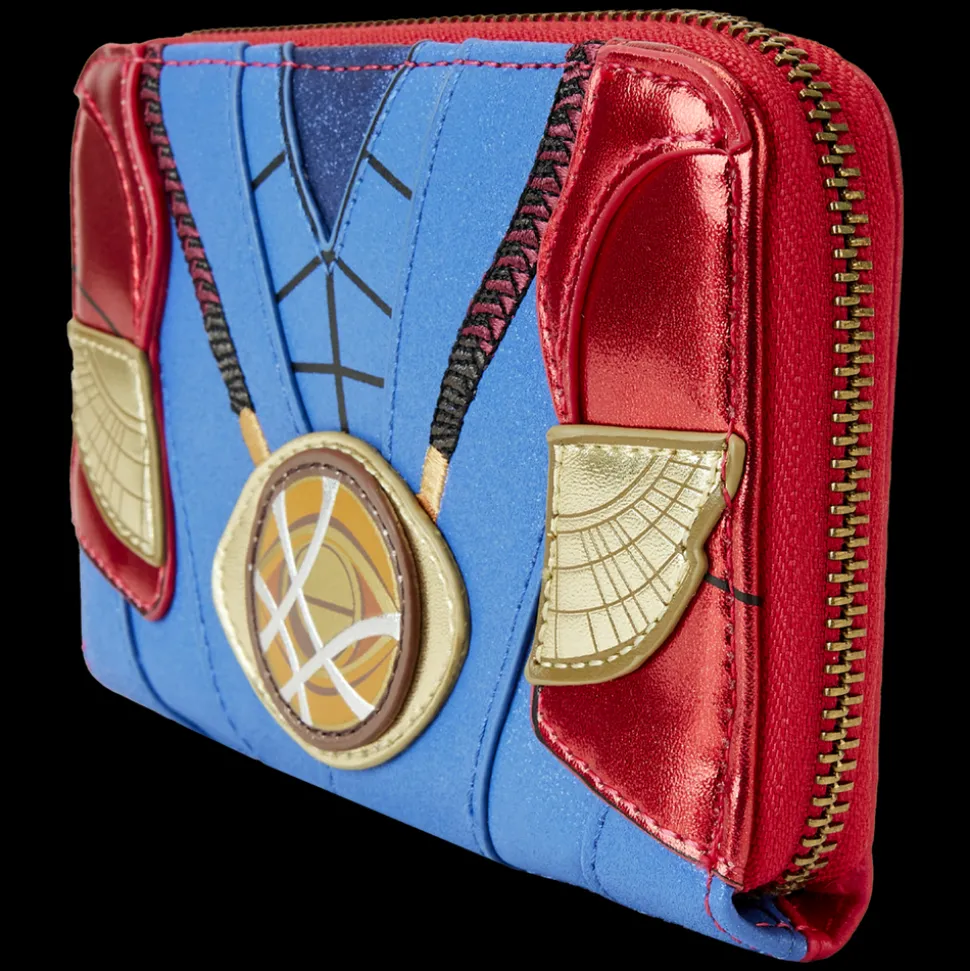 Marvel Wallets< Metallic Doctor Strange Cosplay Zip Around Wallet