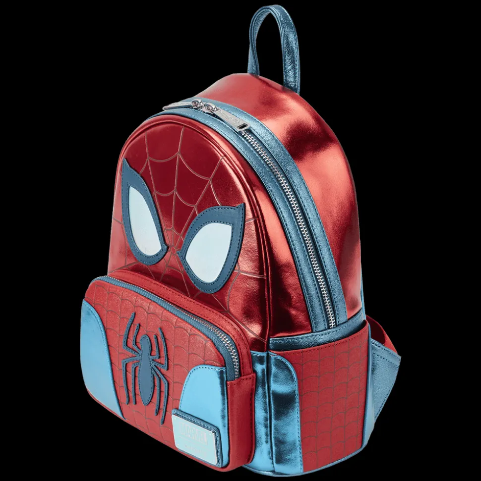 Marvel Mini Backpacks< Metallic Spider-Man Cosplay Mini Backpack