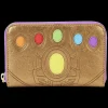 Marvel Wallets< Metallic Thanos Gauntlet Zip Around Wallet