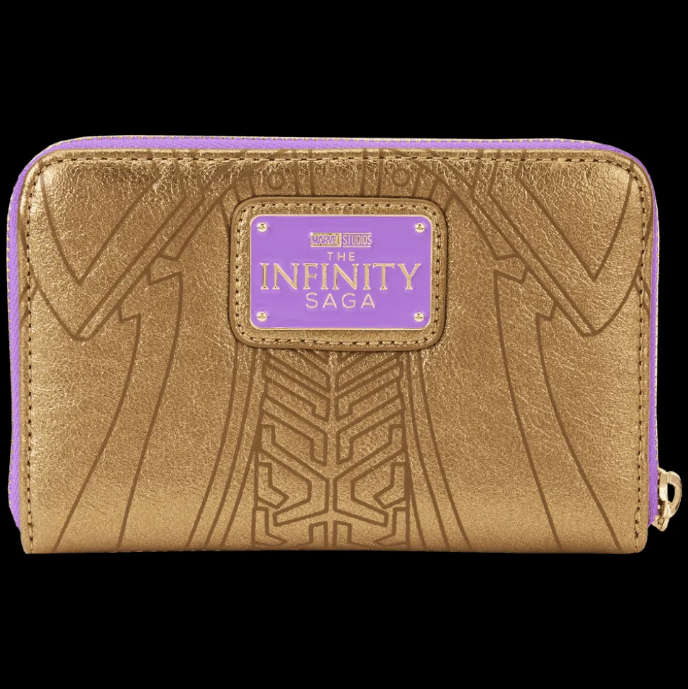Marvel Wallets< Metallic Thanos Gauntlet Zip Around Wallet