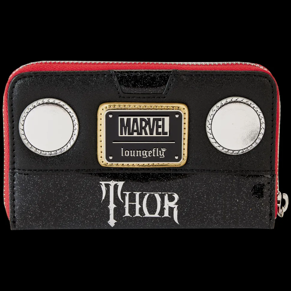 Marvel Wallets< Metallic Thor Cosplay Zip Around Wallet