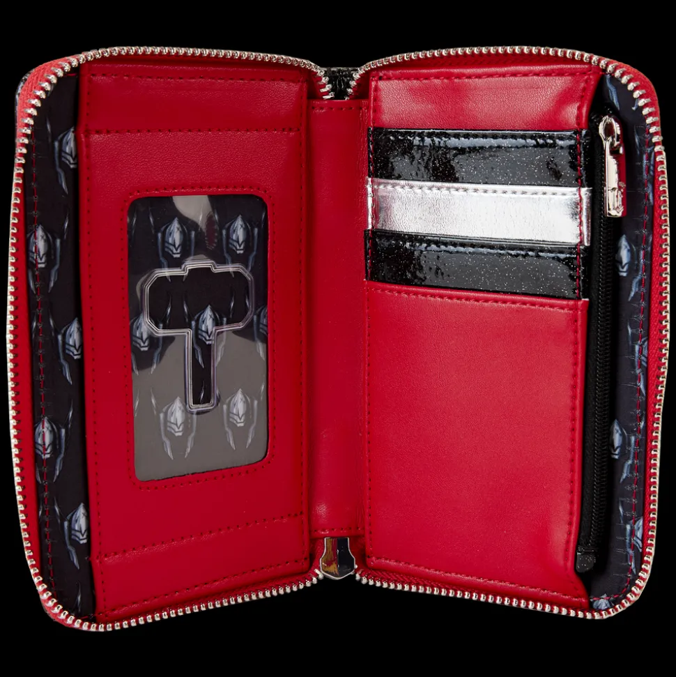 Marvel Wallets< Metallic Thor Cosplay Zip Around Wallet