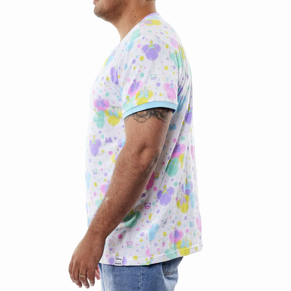 Unisex Disney Tops<Mickey & Friends Birthday Celebration Unisex Ringer Tee