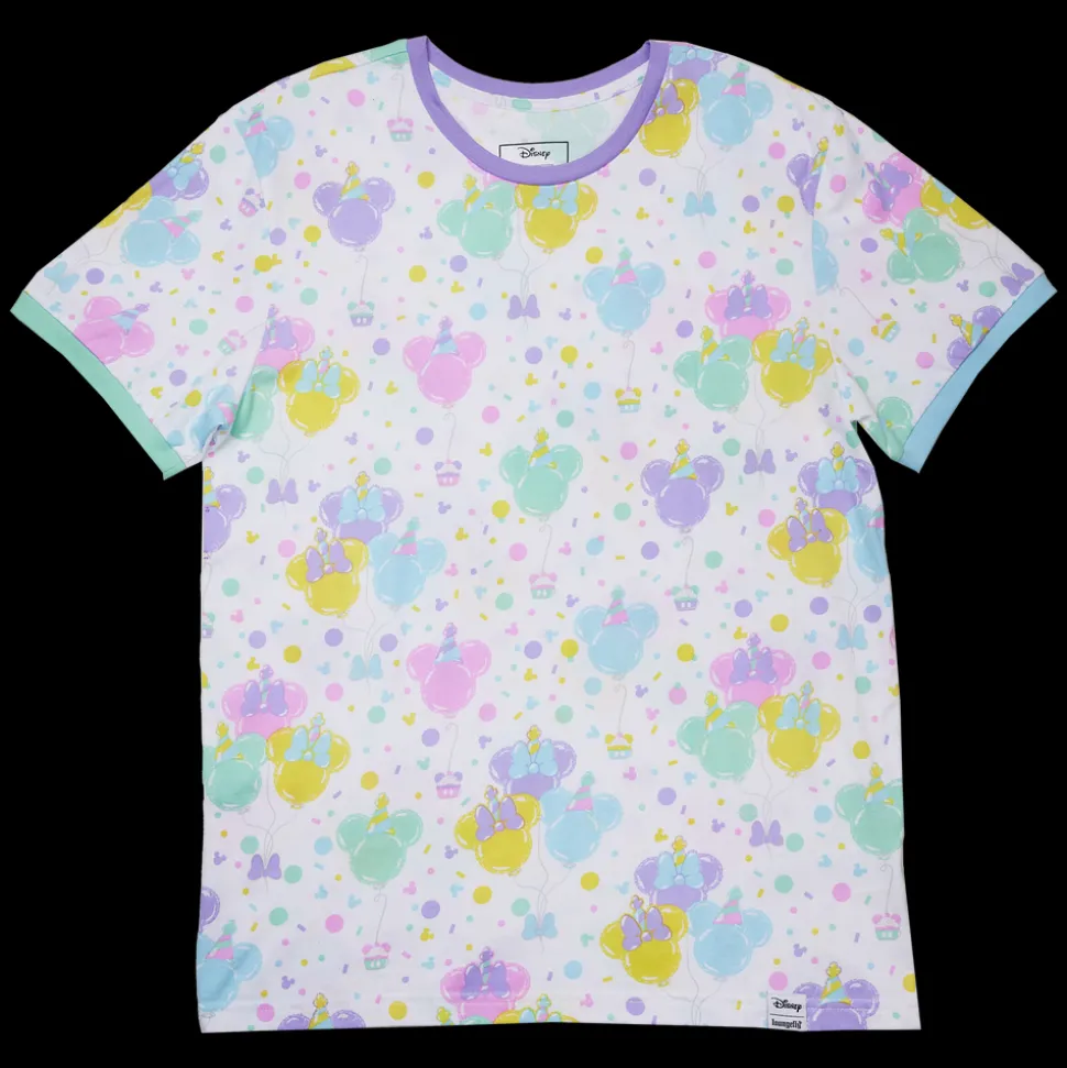 Unisex Disney Tops<Mickey & Friends Birthday Celebration Unisex Ringer Tee