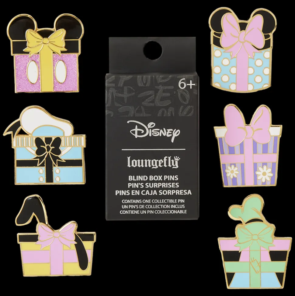 Disney Enamel Pins<Mickey & Friends Birthday Presents Mystery Box Pin