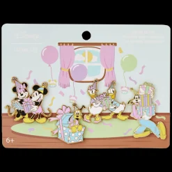 Disney Enamel Pins<Mickey & Friends Birthday Celebration 4Pc Pin Set