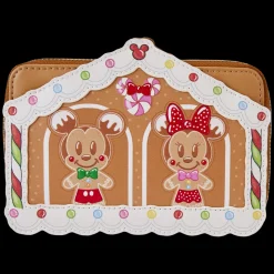 Disney Wallets<Mickey & Friends Gingerbread House Zip Around Wallet