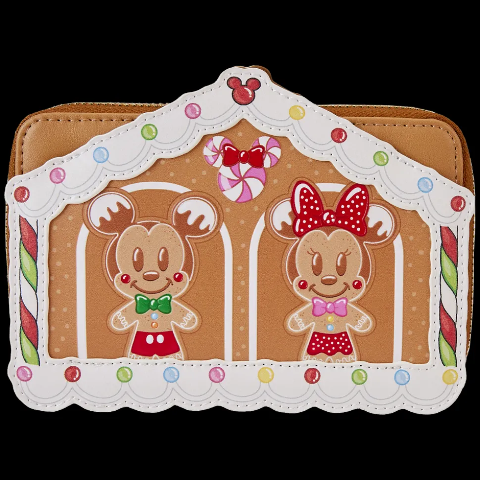 Disney Wallets<Mickey & Friends Gingerbread House Zip Around Wallet