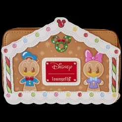 Disney Wallets<Mickey & Friends Gingerbread House Zip Around Wallet