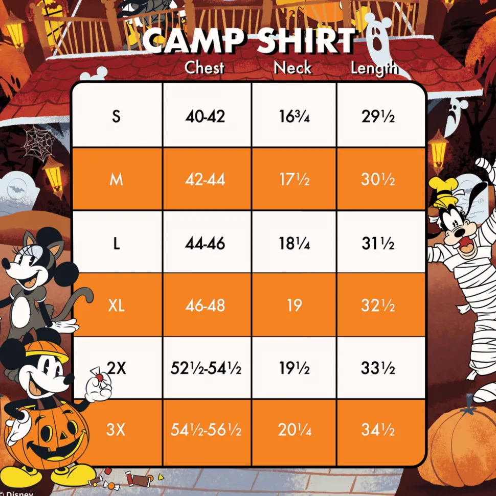 Unisex Disney Tops<Mickey & Friends Haunted House Camp Shirt