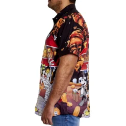 Unisex Disney Tops<Mickey & Friends Haunted House Camp Shirt