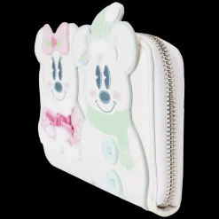 Disney Wallets<Mickey & Minnie Pastel Snowman Zip Around Wallet