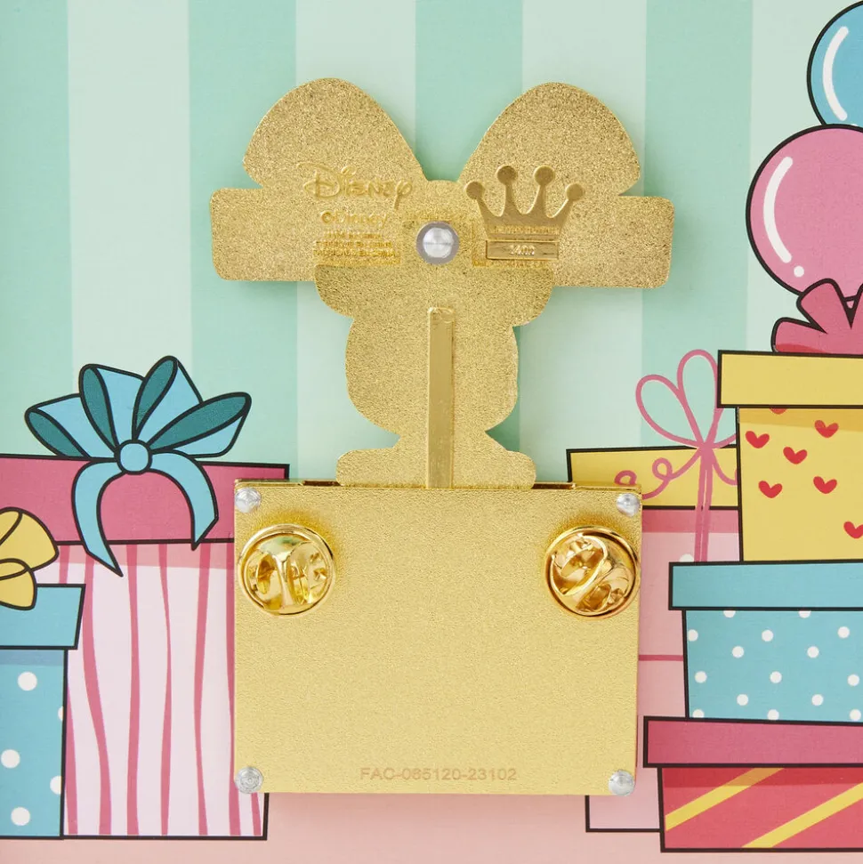 Disney Enamel Pins<Mickey Mouse Birthday Present Surprise 3" Collector Box Sliding Pin