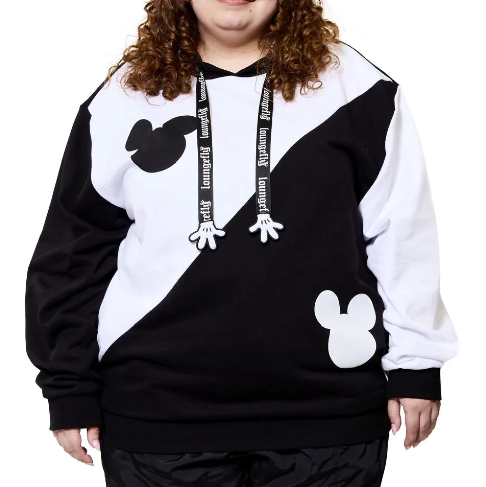 Unisex Disney Tops<Mickey Mouse Y2K Ying And Yang Unisex Hoodie