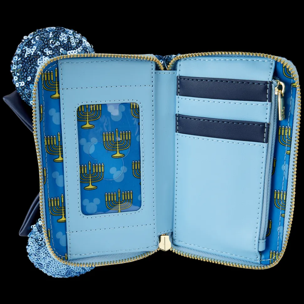 Disney Wallets<Minnie Mouse Hanukkah Sequin Zip Around Wallet