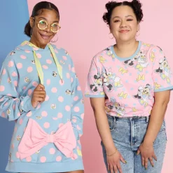 Unisex Disney Tops<Minnie Mouse Pastel Polka Dot Unisex Hoodie