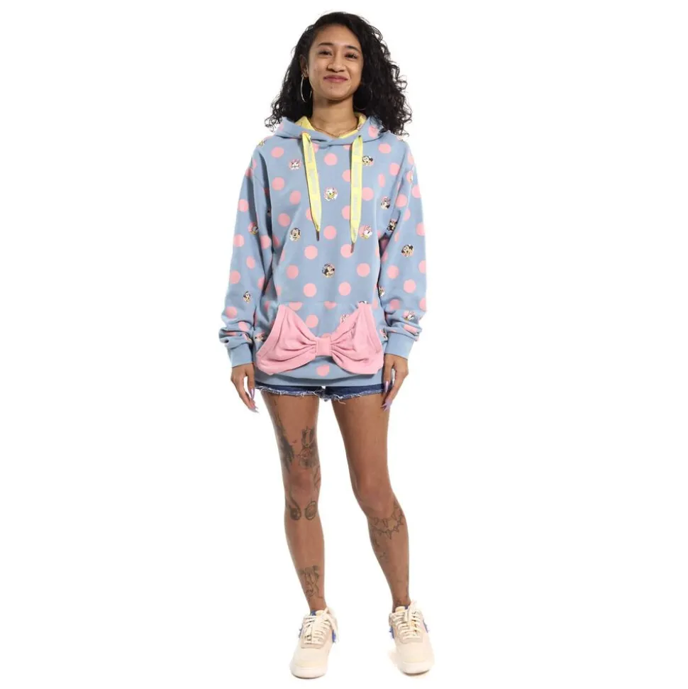 Unisex Disney Tops<Minnie Mouse Pastel Polka Dot Unisex Hoodie