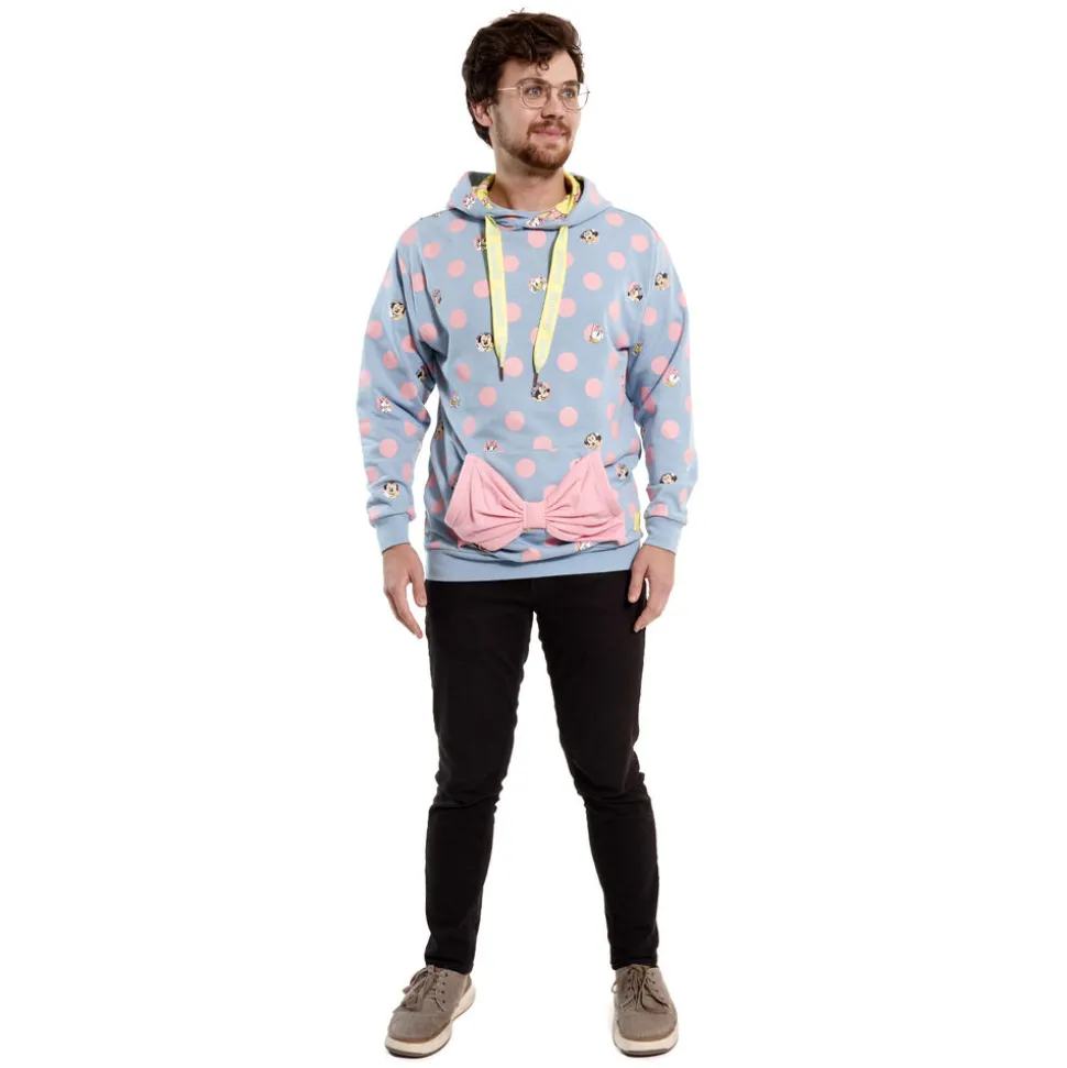 Unisex Disney Tops<Minnie Mouse Pastel Polka Dot Unisex Hoodie