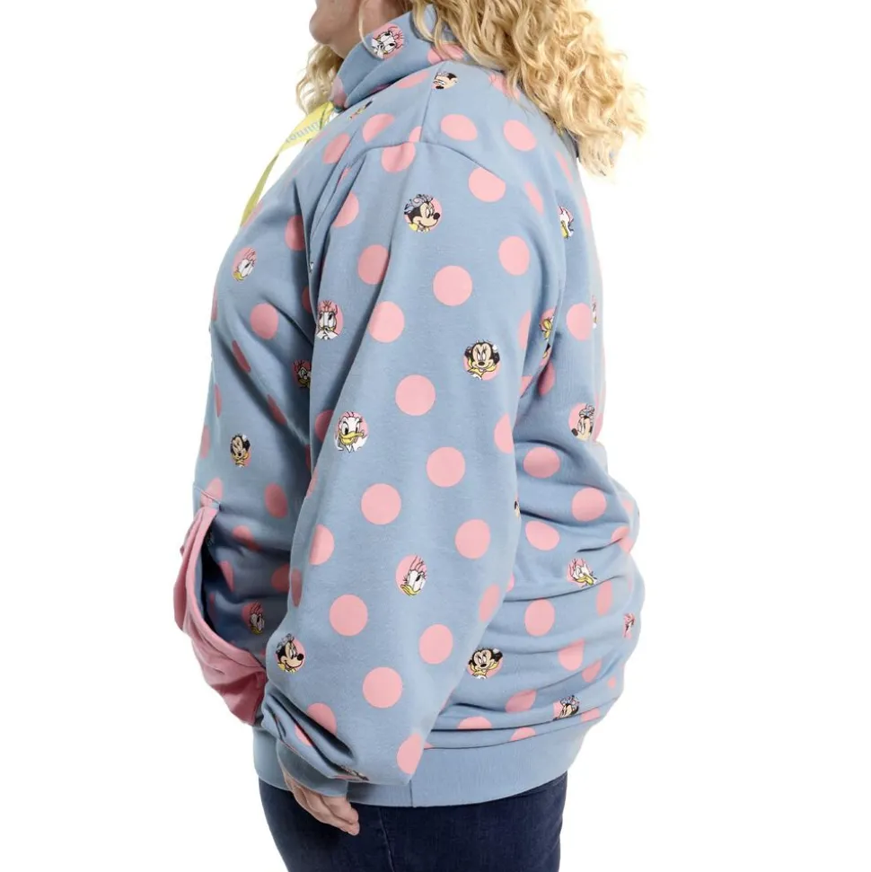 Unisex Disney Tops<Minnie Mouse Pastel Polka Dot Unisex Hoodie