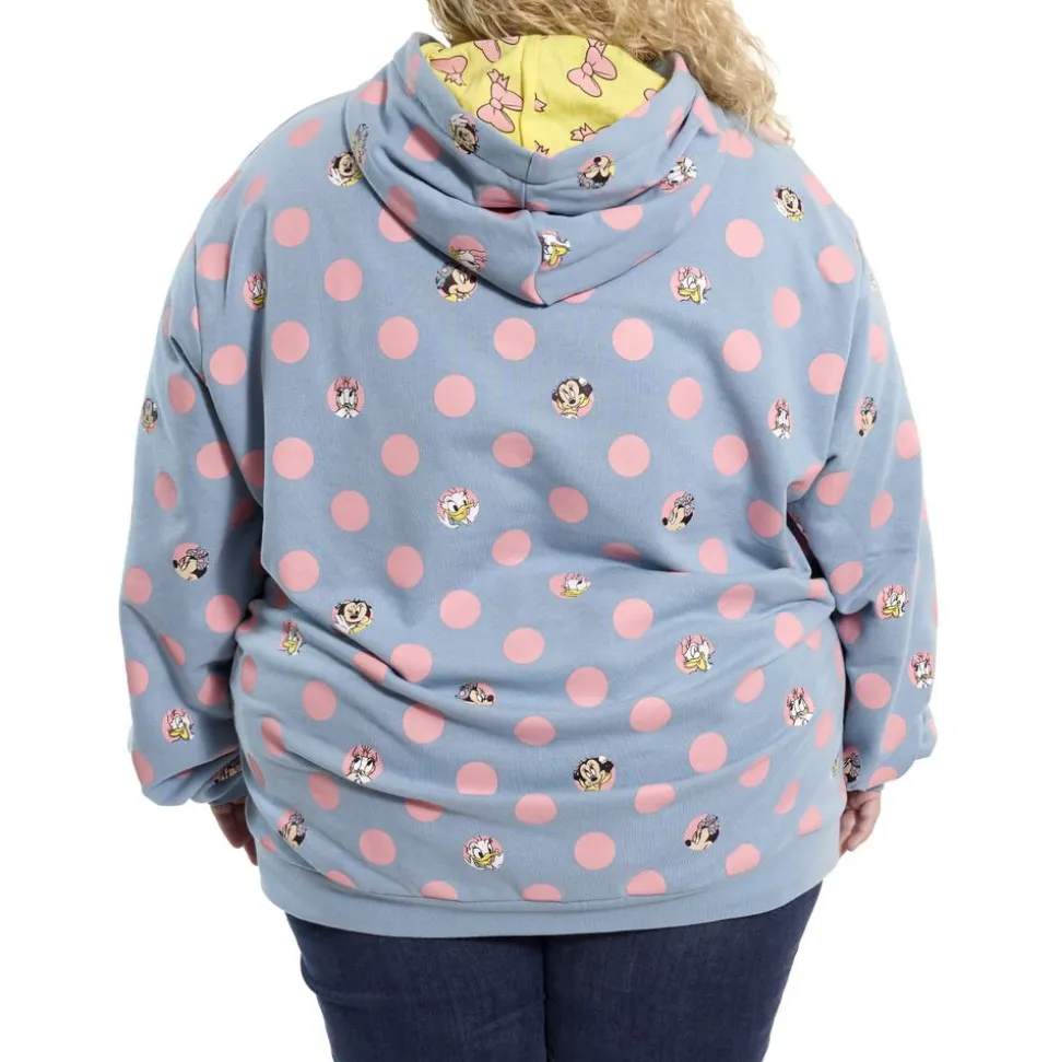 Unisex Disney Tops<Minnie Mouse Pastel Polka Dot Unisex Hoodie