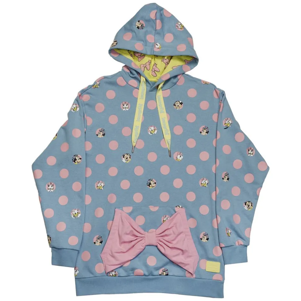 Unisex Disney Tops<Minnie Mouse Pastel Polka Dot Unisex Hoodie