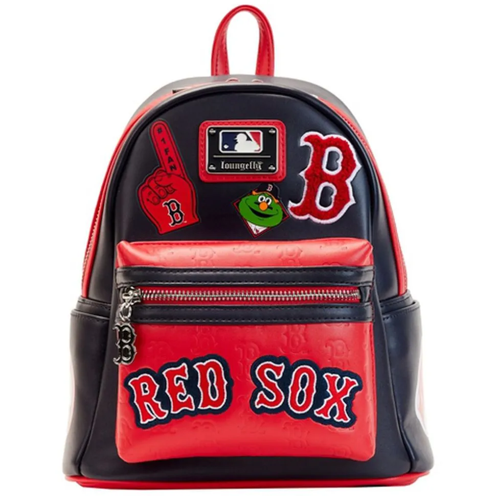 MLB Mini Backpacks< Boston Red Sox Patches Mini Backpack