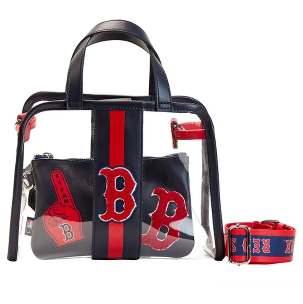 MLB Crossbody Bags< Boston Red Sox Stadium Crossbody Bag With Pouch