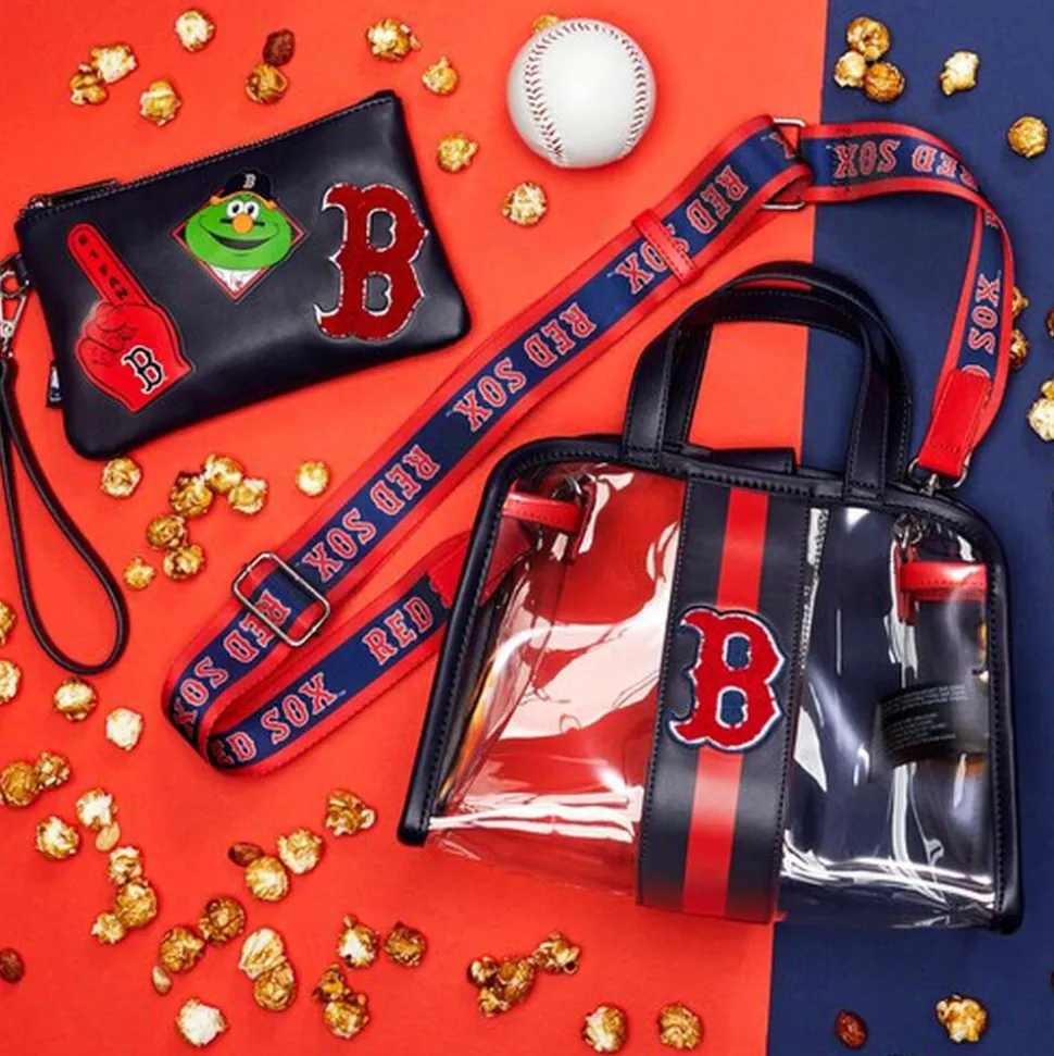 MLB Crossbody Bags< Boston Red Sox Stadium Crossbody Bag With Pouch