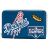 MLB Wallets< La Dodgers Patches Zip Around Wallet