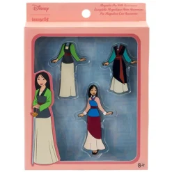 Disney Enamel Pins<Mulan Paper Doll Magnetic Pin Set